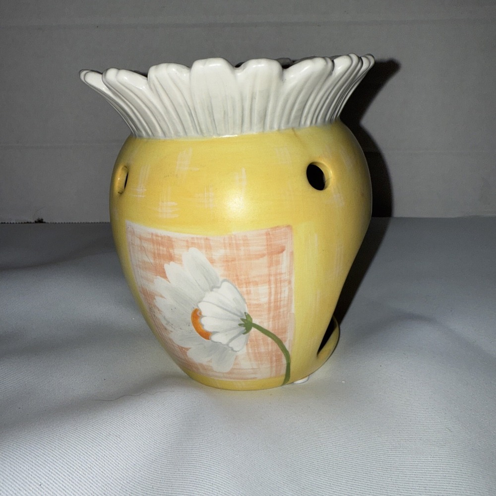 Yankee Candle Sunflower‎ Yellow Floral Ceramic Wax Warmer
